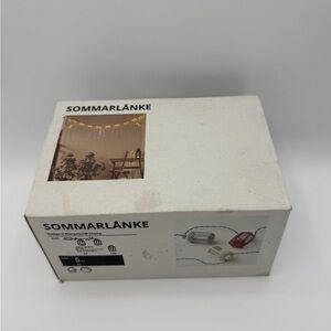 New IKEA SOMMARLANKE Led String Light Lantern Multicolor With 12 Lights, Battery
